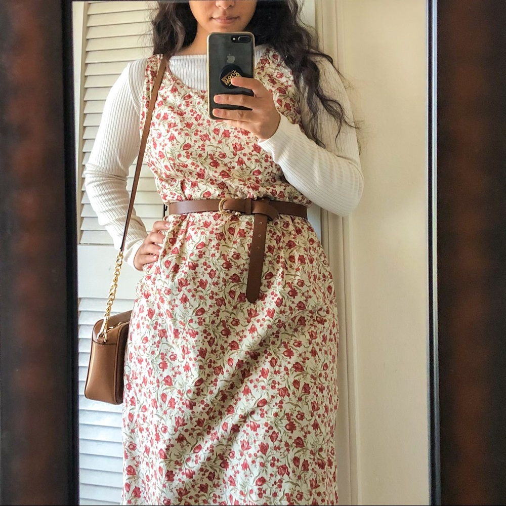 Vintage Hand Made Midi Straight Dress